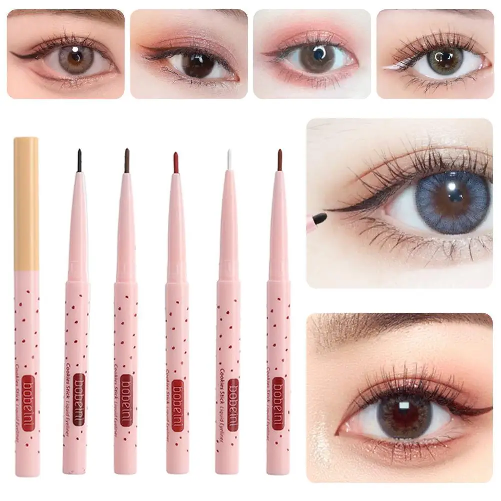 Long Lasting Multicolor Eyeliner, Eye Liner Pencil, Gel para delineador, sem manchas, branco liso, maquiagem dos olhos, Q2y5