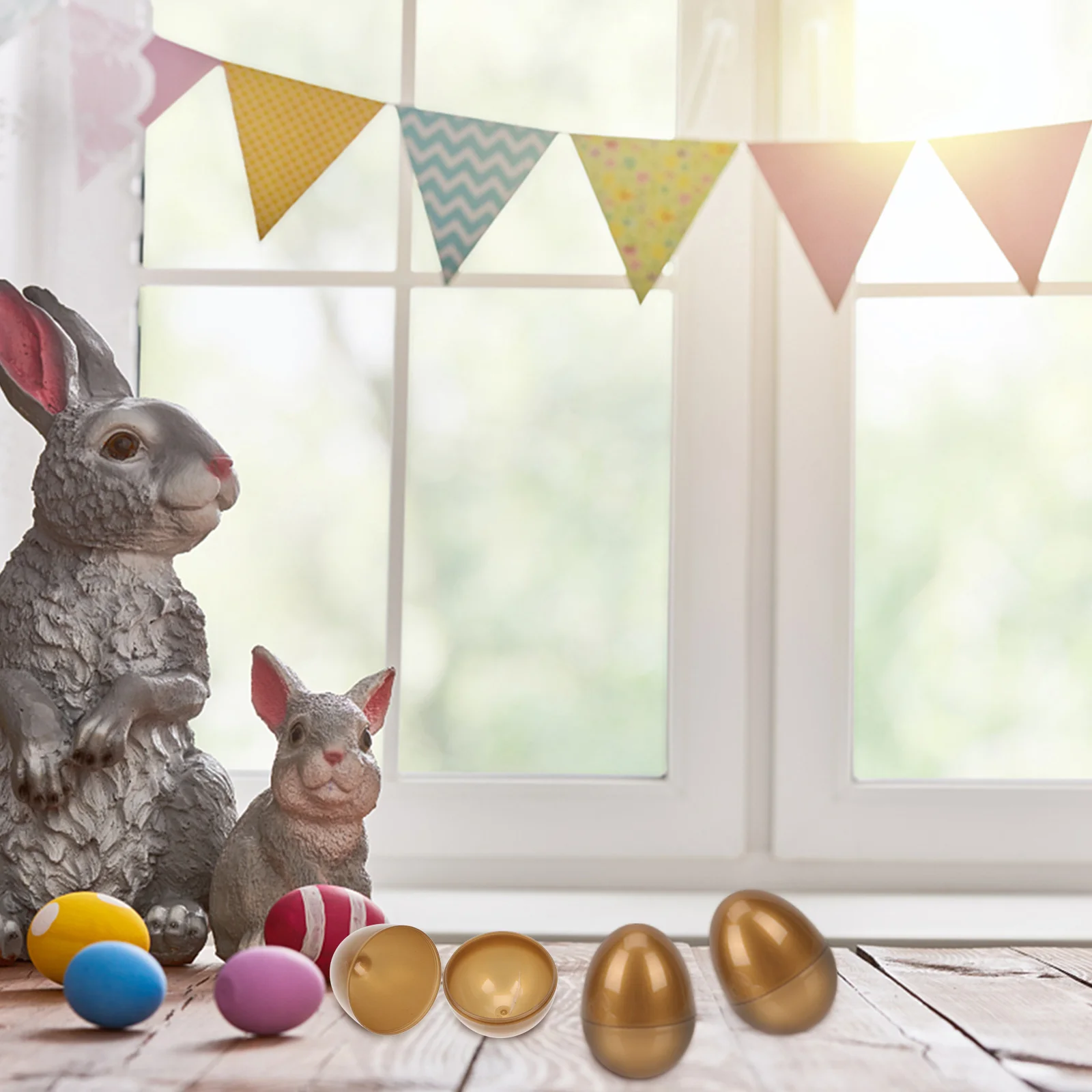 12 Pcs Eggs Decorative Plastic Shaped Gift Boxes for naments Easter Egg Design Small Exquisite Easy Opening for Easter