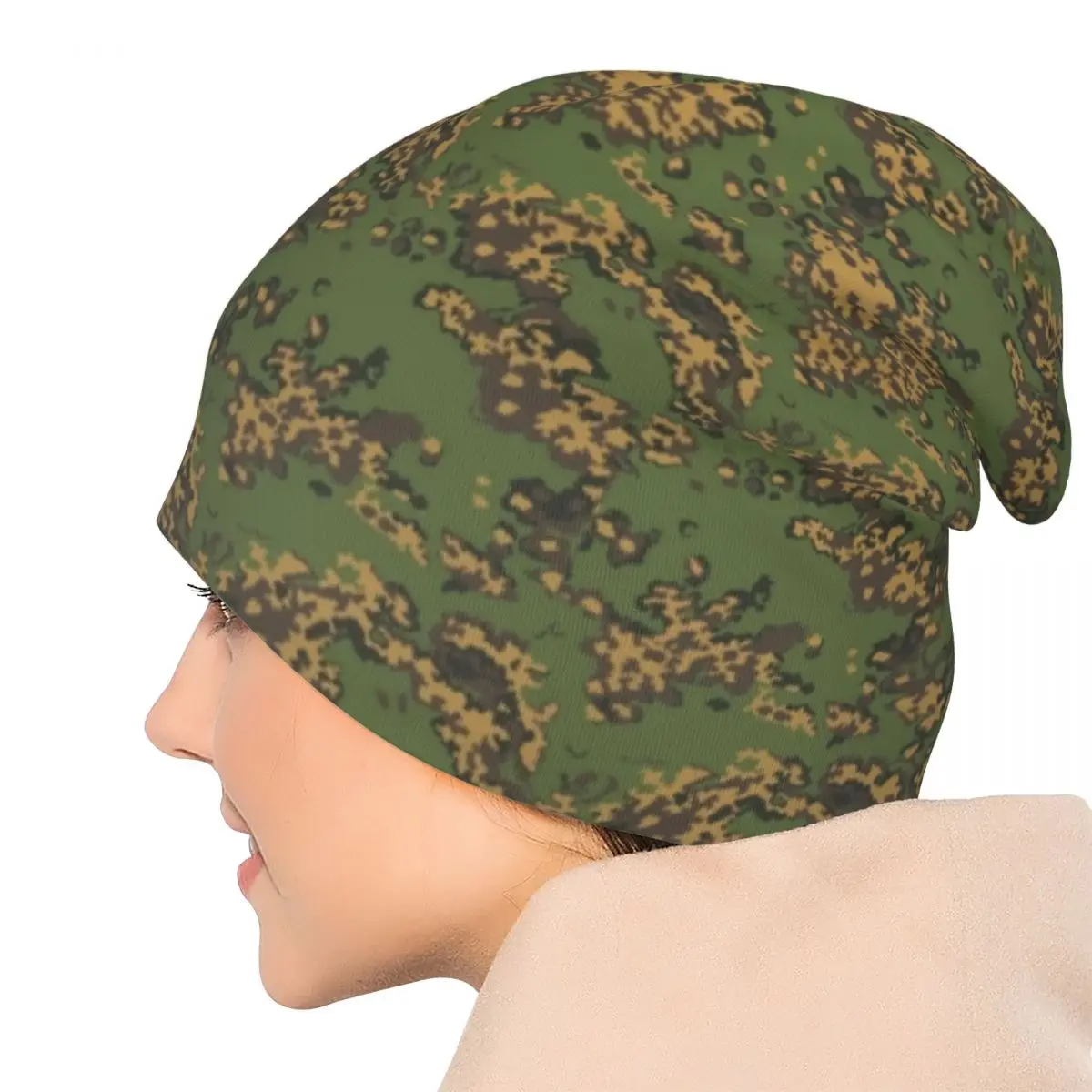 Russian Woodland Camouflage Bonnet Hats Vintage Ski Armys Militarys Camo Skullies Beanies Hat Men\'s Women\'s Thermal Elastic Cap