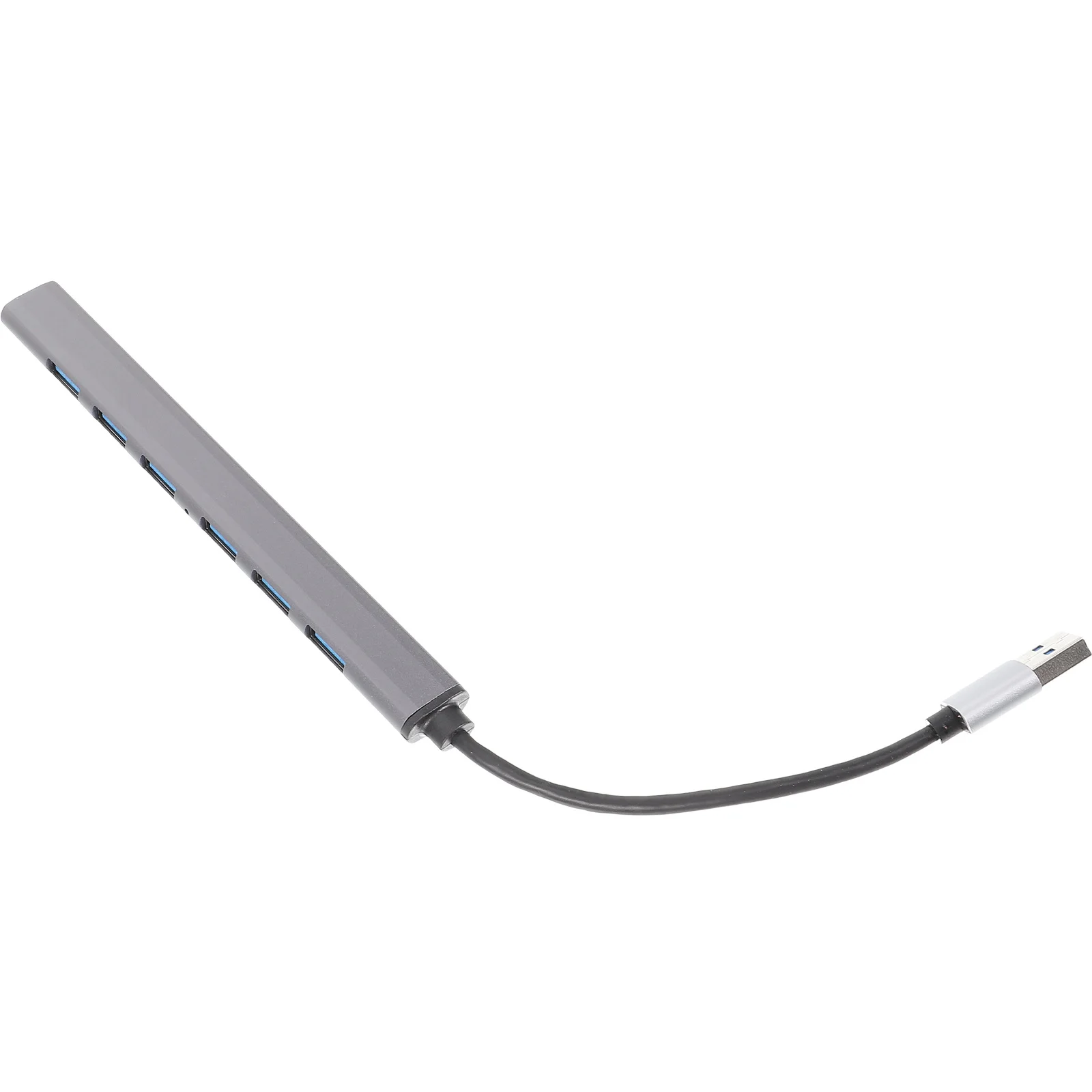 

7-Port USB Hub Aluminum Alloy Fast Heat Dissipation Multiple USB Port Adapter for Laptop Computer Data Transfer