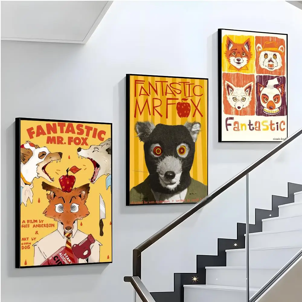 Фантастический постер «Мистер Фокс», идеальная наклейка, самоклеящаяся, художественная, предназначенная для дома, столовой, офиса, прочный