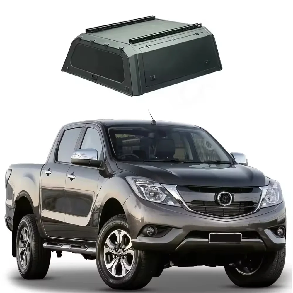 

Hard Type Aluminum Alloy Topper Camper Pickup Tonneau Cover 4x4 Pickup Truck Canopy For mazda bt50