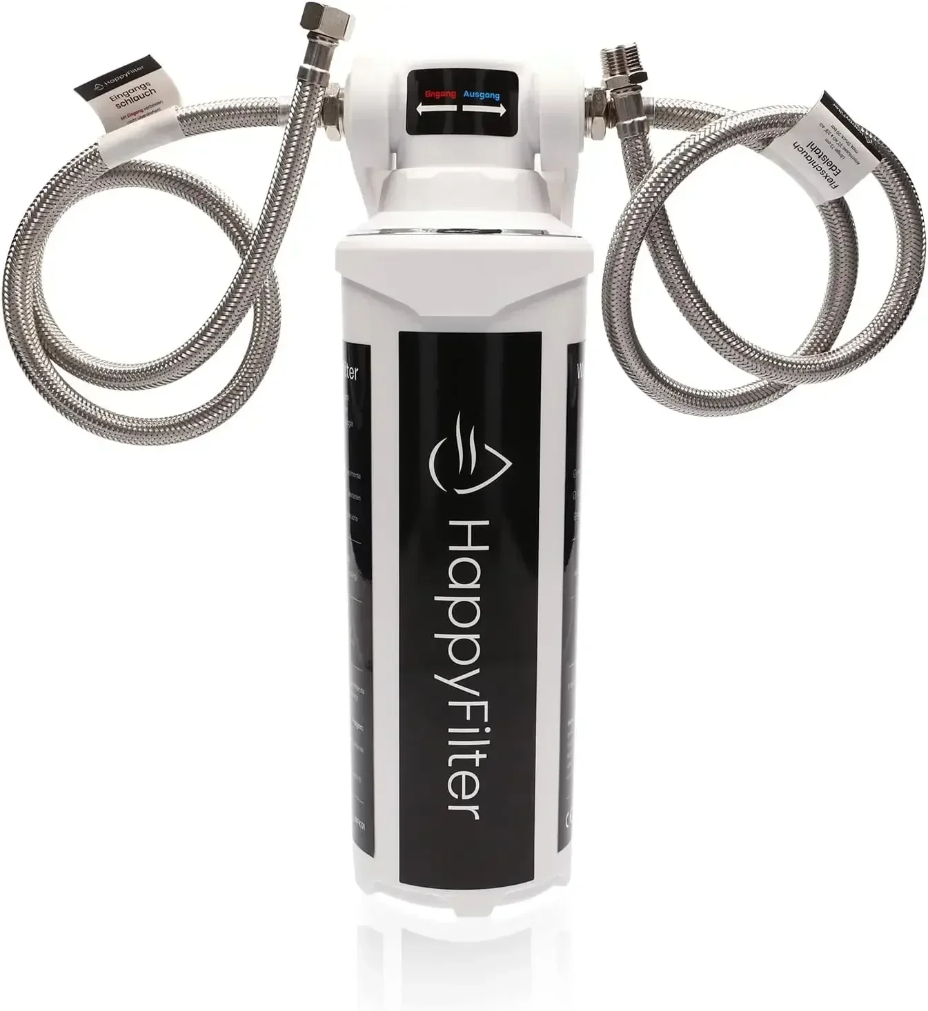 HappyFilter Kalk Wasserfilter | kein separater Wasserhahn nötig nachhaltiges Design keine verkalkten Küchengeräte mehr Akt