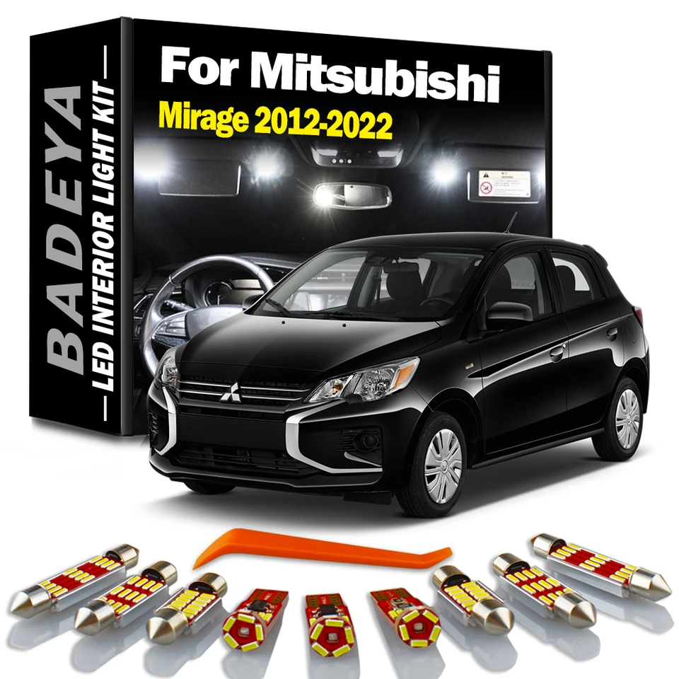BADEYA 7Pcs LED Map Dome Light for Mitsubishi Mirage 2012-2022