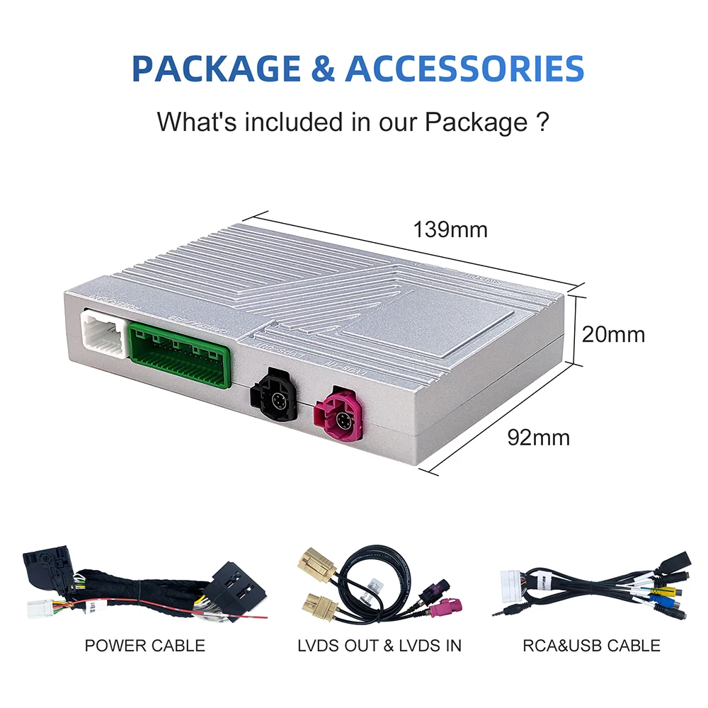 مجموعة التحديثية التلقائية اللاسلكية Carplay Android لنظام مرسيدس بنز NTG 6.0 MBUX 2019 + صندوق فك ترقية شاشة OEM #6