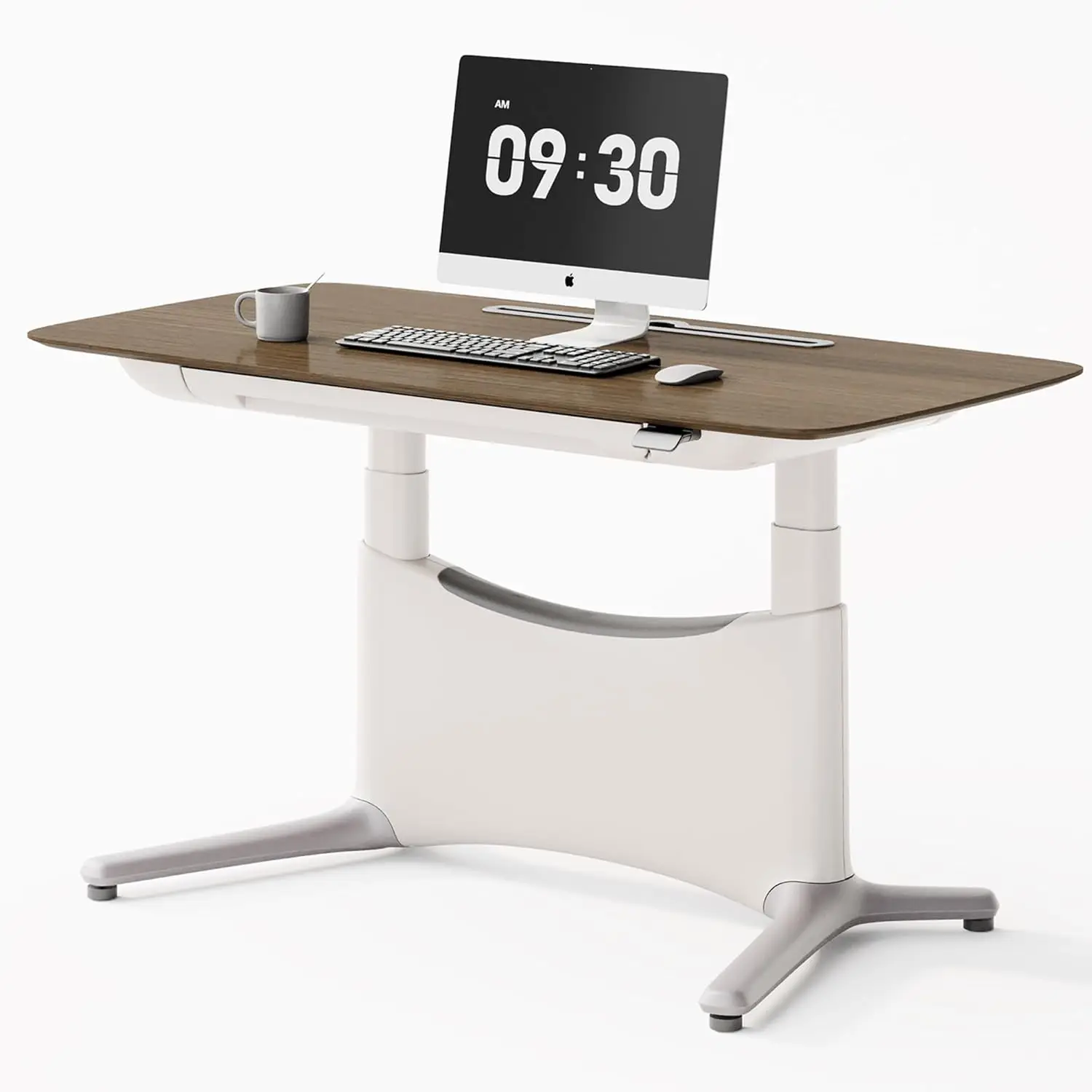 

Electric Standing Desk 55x28 Inch, Wobble-Free Dual Motor Sit Stand Up Home Office Computer Desk, Motorized Workstation