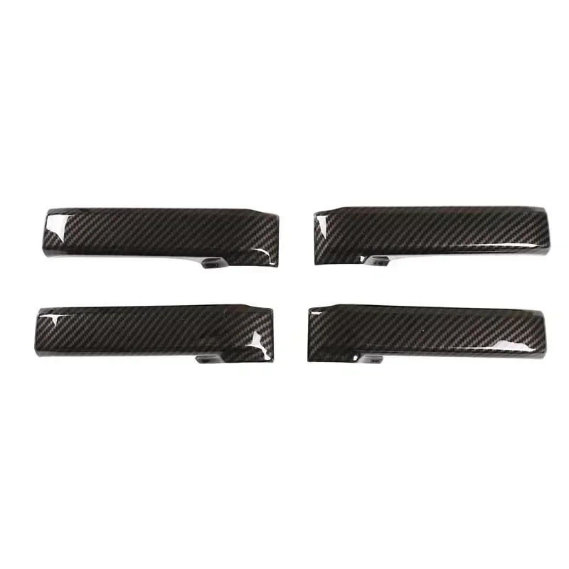 For Toyota Land Cruiser 200 LC200 2008-2021 ABS Carbon Style Interior Door Grab Handle Trim Accessories Cover