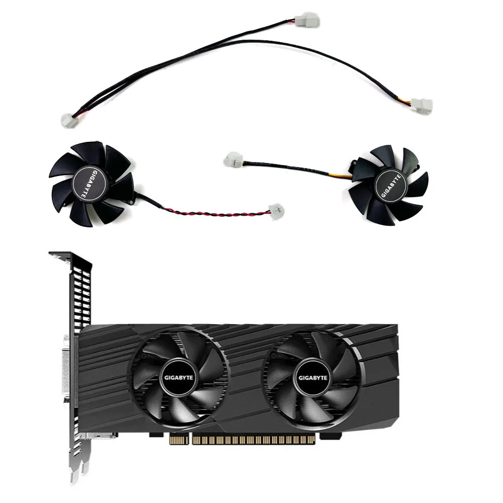 

NEW 2PIN 3PIN 47MM FD1250-A 1042A6FL DC 12V 0.19A GPU Cooling Fan for Gigabyte GTX 1650 GTX1650 D6 OC Slim 4G Card Cooler