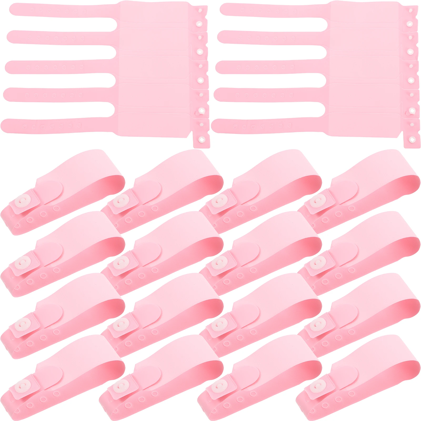 

100pcs Newborn Id Wristbands For Hospital Waterproof Pvc Disposable Baby Medical Bands Secure Patient Identification Bracelets