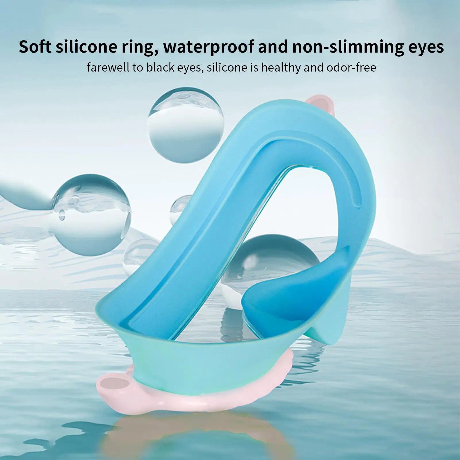 

Детские очки для плавания с крышкой для носа, противоудушные детские очки для плавания, прозрачные водонепроницаемые очки для подводного плавания, снаряжение