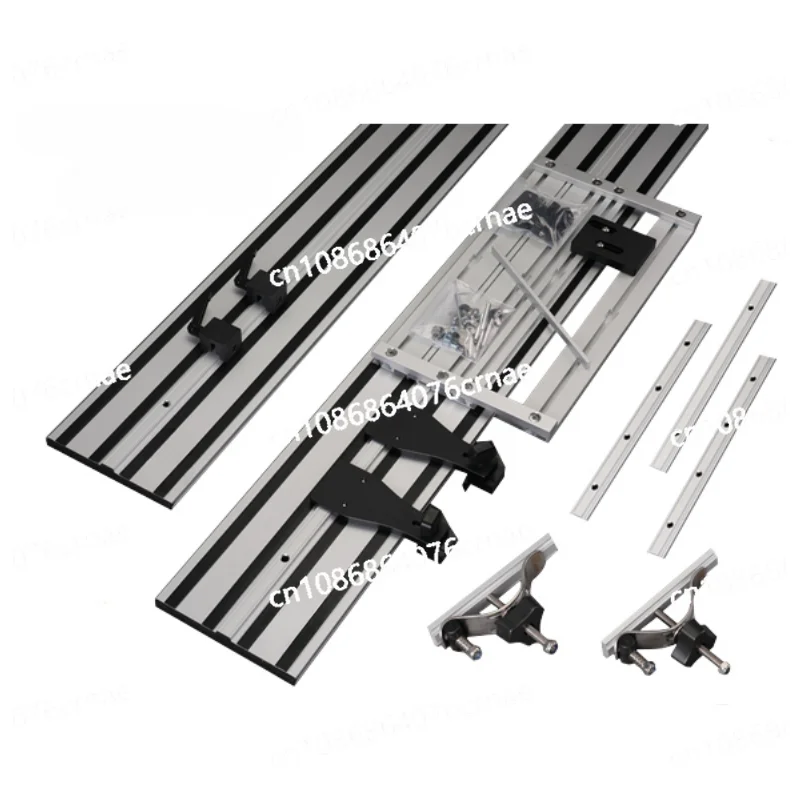 2x1.4m Guide Rails Tracks + Universal Base for Circular Saw, Track Saw, Plunge Saw, Woodworking