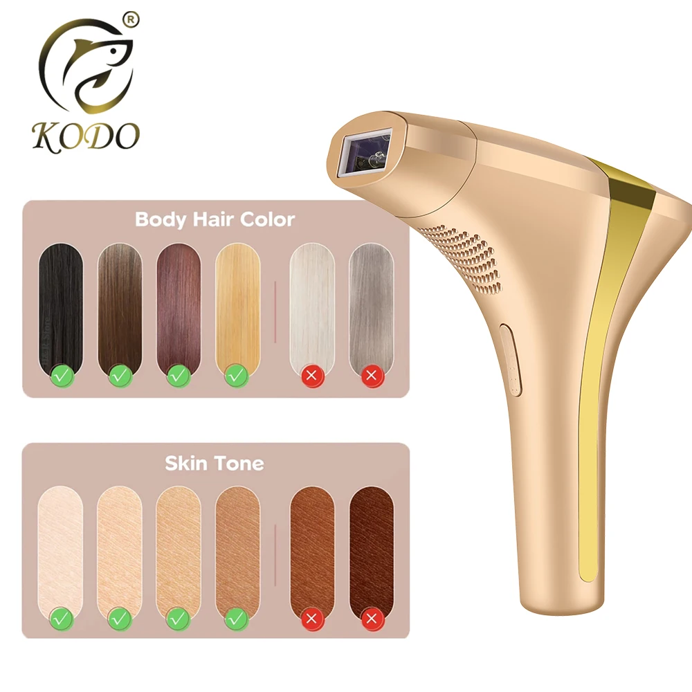 KODO 2024 High-end customization ice Laser Hair removal Laser Epilator Permanent IPL Painless Photoepilator 4 in 1 face and body