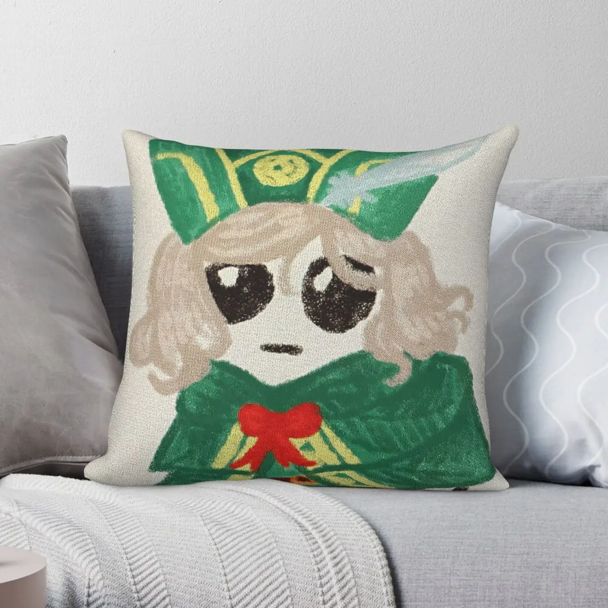 

Re Zero Otto Suwen Square Pillowcase Polyester Linen Velvet Pattern Zip Decor Pillow Case Home Cushion Cover 18"