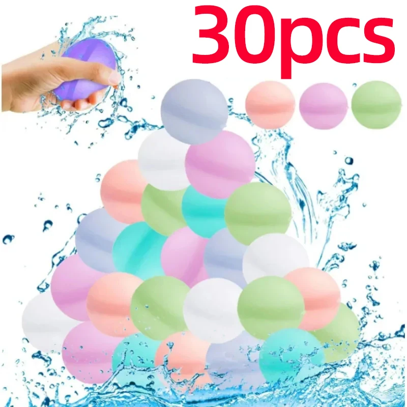 Reusable Water Balloons Toys Quick Fill Self Sealing Water Bomb for Summer Games Children's Adults Outdoor Activities Toy Gifts