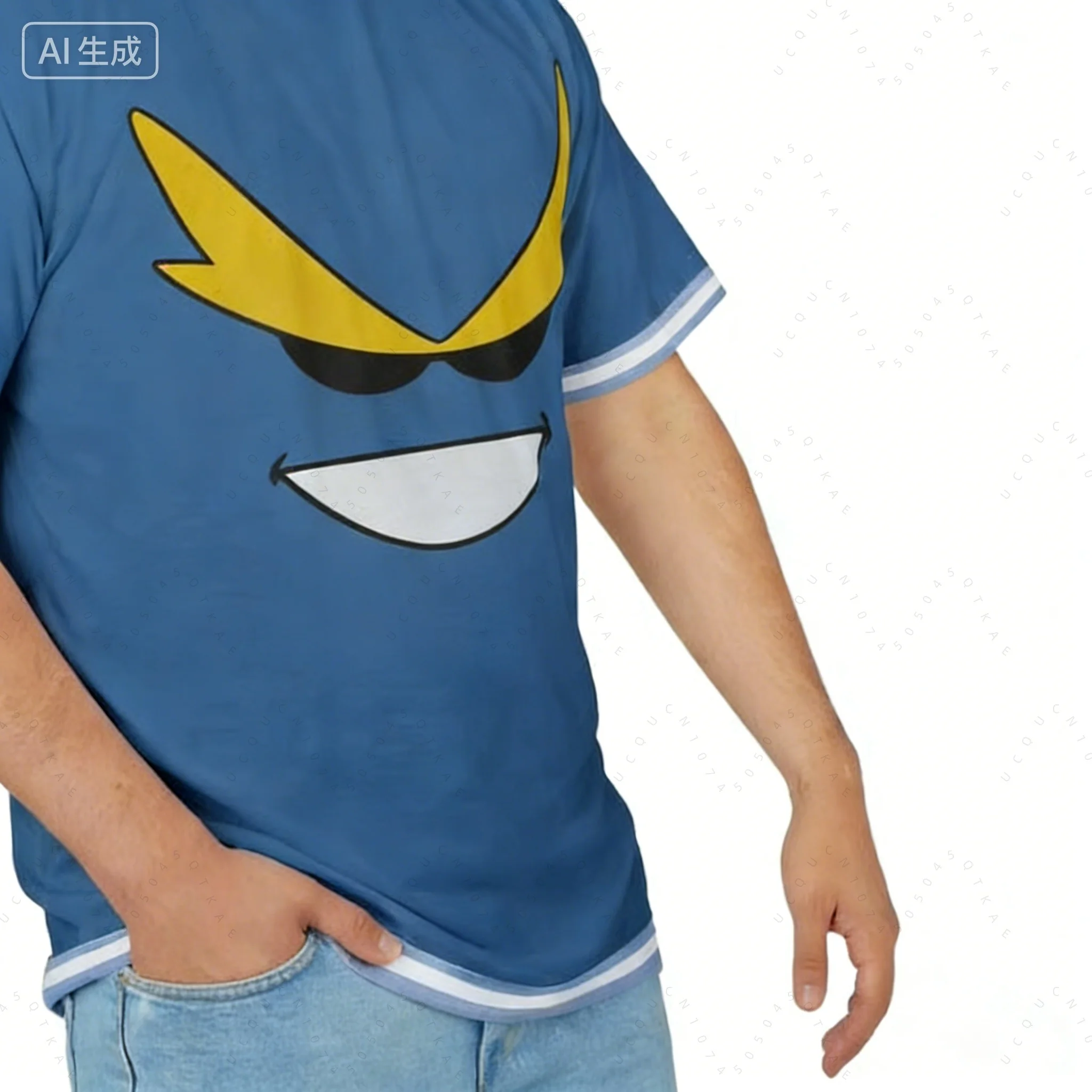My Hero Academia Nonno 5th Edition T-Shirt Anime Graphic Kids Tee Casual Unisex Fan T-Shirt Casual Top Herren Radsport-Sportbekleidung – Detail 9