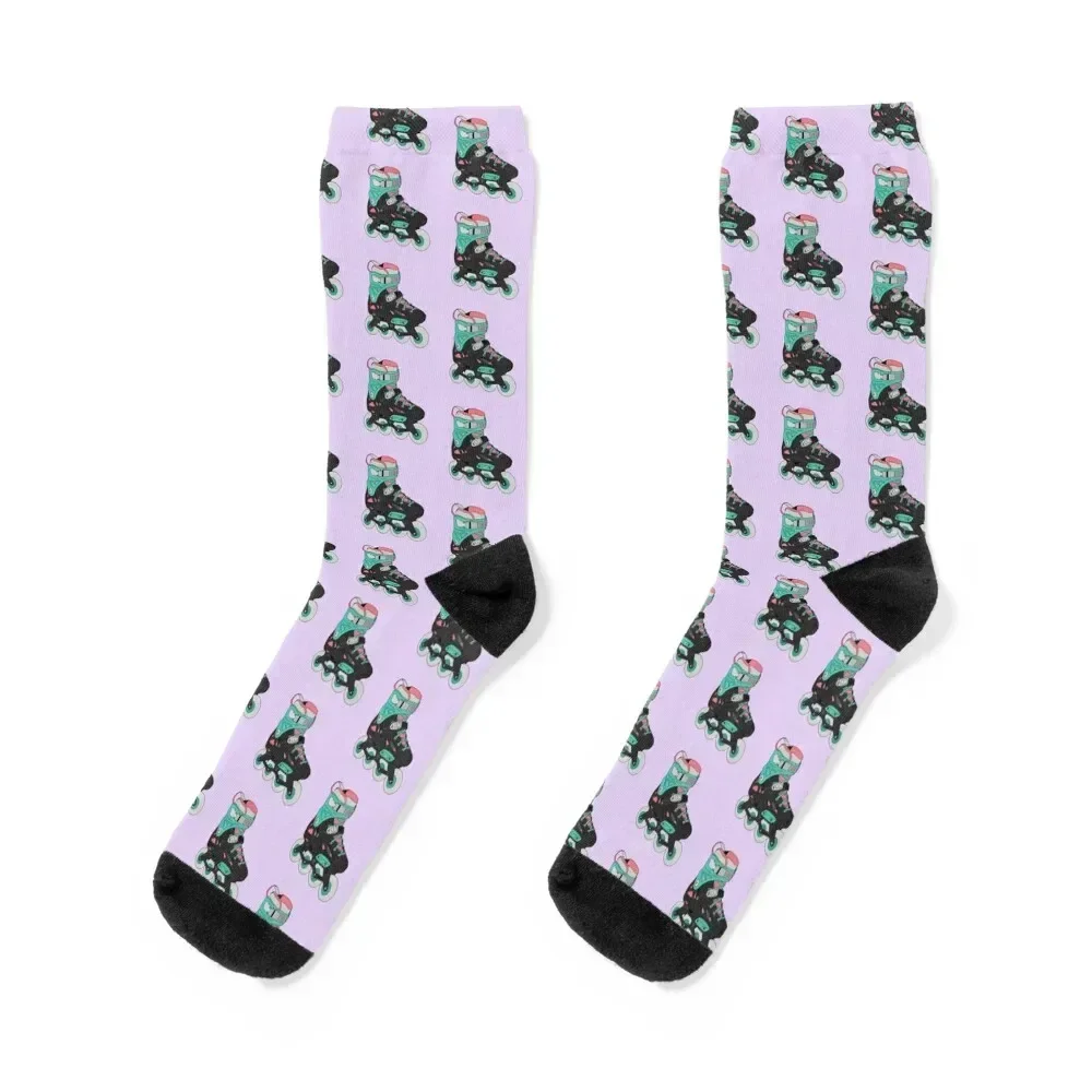 Inline skate Socks cartoon floor cotton gift Woman Socks Men's