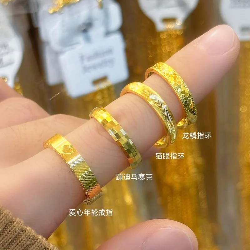 24k Gold Plated Mosaic Dragon Scale Cat Eye Effect Ring Iridescent Shimmering Fine Jewelry Luxurious Statement Gift for Women