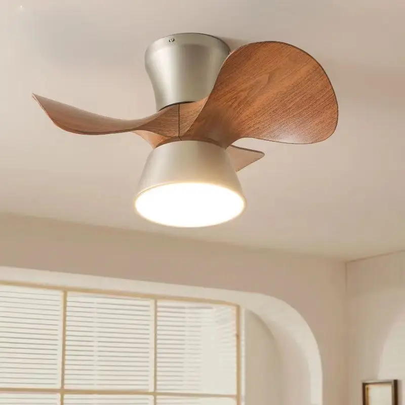 Vintage Fan with Inverter and Light Ceiling Fan for Dining Room Living Room Bedroom Study Electric Fan Light Combo for Home