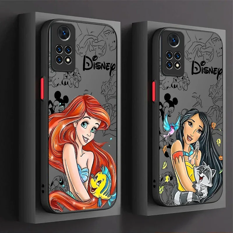 Disney Princess Jasmine Case For Xiaomi Redmi Note 13 12 11 Pro Plus 4G 5G 12S 11S 10 10S 9 9S 8 13C 12C 10C Matte Hard Cover