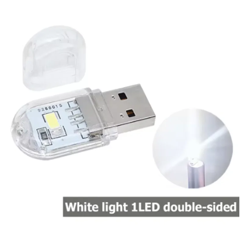 USB LED Book Lights 2-24LEDS SMD 5630 5730 LED Bulb 5V Power Input White 5000-6500K Warm White 3000-3500K USB Night light