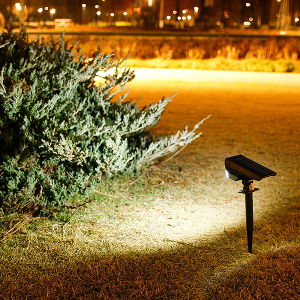 Solar Spotlights, Outdoor Waterproof Floor Mounted Lawn Lights, Outdoor Courtyard Lights, Garden Dual-Use Lighting