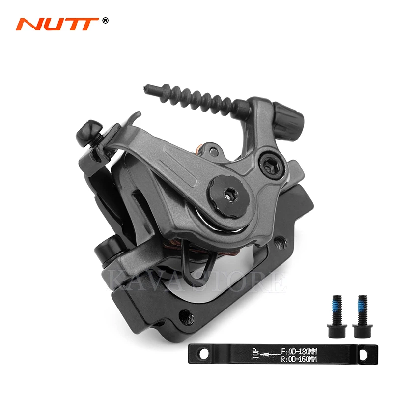 NUTT DA6S Mountain Bike Dual Piston Drive Disc Brake Caliper 160mm Rotor Mechanical Line Pull Disc Brake Scooter Bicycle Parts