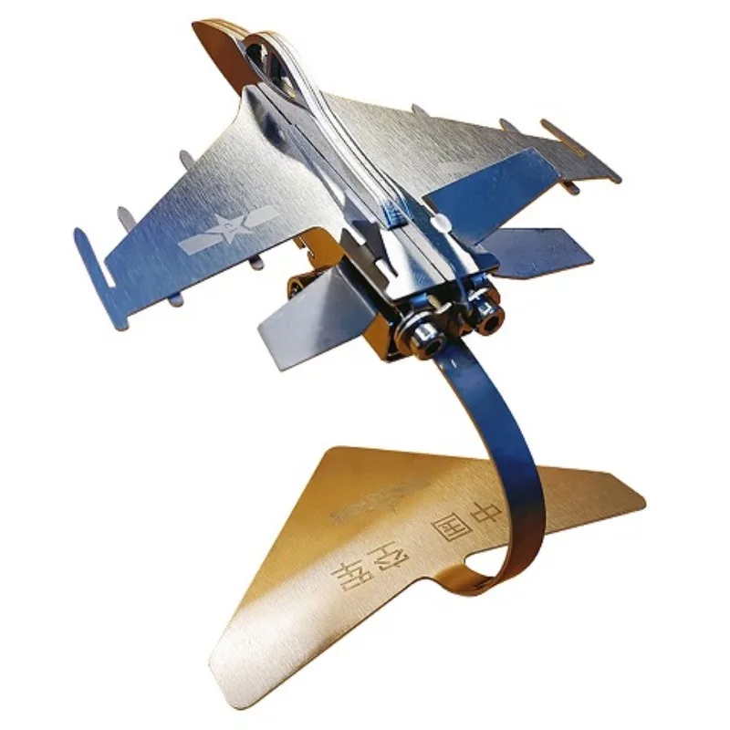 

Stainless steel J-15 fighter model, alloy aircraft metal toys, desktop display windows, finished products, aircraft ornaments