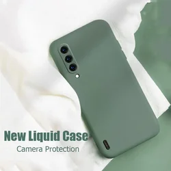 For Xiaomi Mi A3 Lite Case Liquid Silicone Soft Cover For Xiaomi Mi CC9 CC9E Mi 9 SE Lite Redmi 9 9A Phone Case