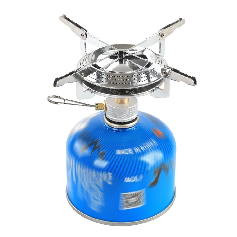 Fogão a gás para acampamento ao ar livre, com bolsa de armazenamento, conjunto de panelas portátil, mini piquenique, ferramentas de cozinha, leve, cabeça de fogão