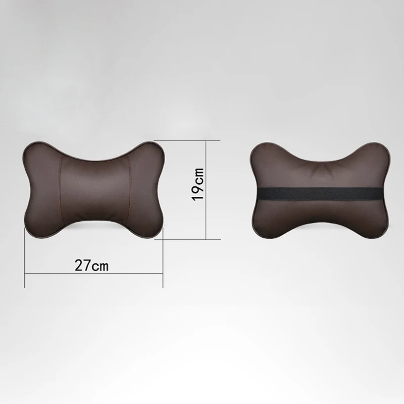 PU Leather Car Seat Neck Pillow Headrest Rest Cushion For Tesla Model 3 Model S X Model Y Roadster SpaceX Interior Accessories