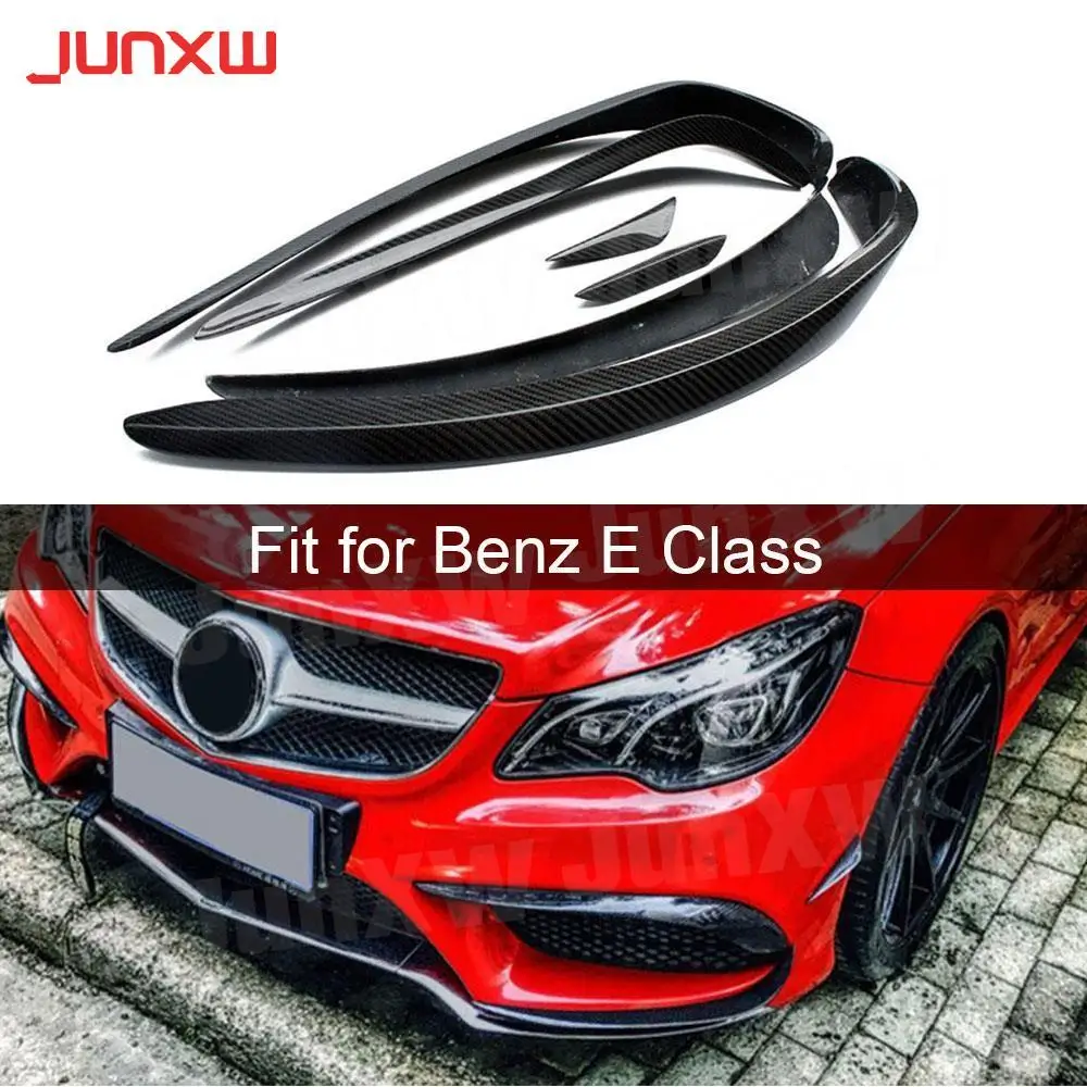 

Carbon Fiber Front Fog Light Lamp Grille Slats Cover Trim Frame for Benz W207 C207 Coupe E200 E260 E300 2 Door 2014 - 2016 6PCS