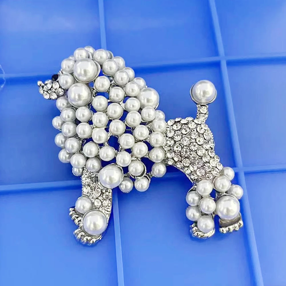 Poodle brooch