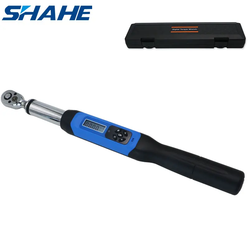 

SHAHE 1/4'' Drive Rachet Torque Wrench with Buzzer & LED Indicator,Electronic Torque Wrench Set for Bike Motorcycle Car