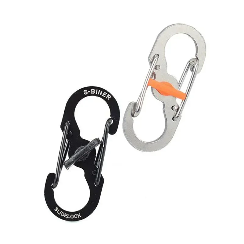 

Outdoor Travel Backpack with Lock 8-character Buckle Anti-theft and Anti-fall Stainless Steel Keychain