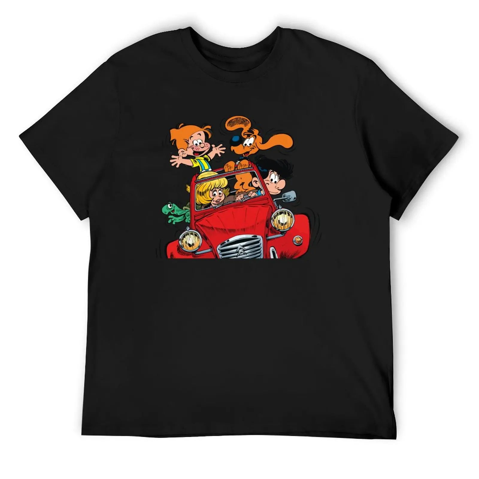 Boule et Bill (Billy and buddy) in the car T-Shirt shirts graphic tee baggy shirts vintage t shirt men