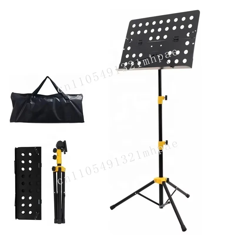 

Foldable music stand Height adjustable music stand with bag waterproof music book holder
