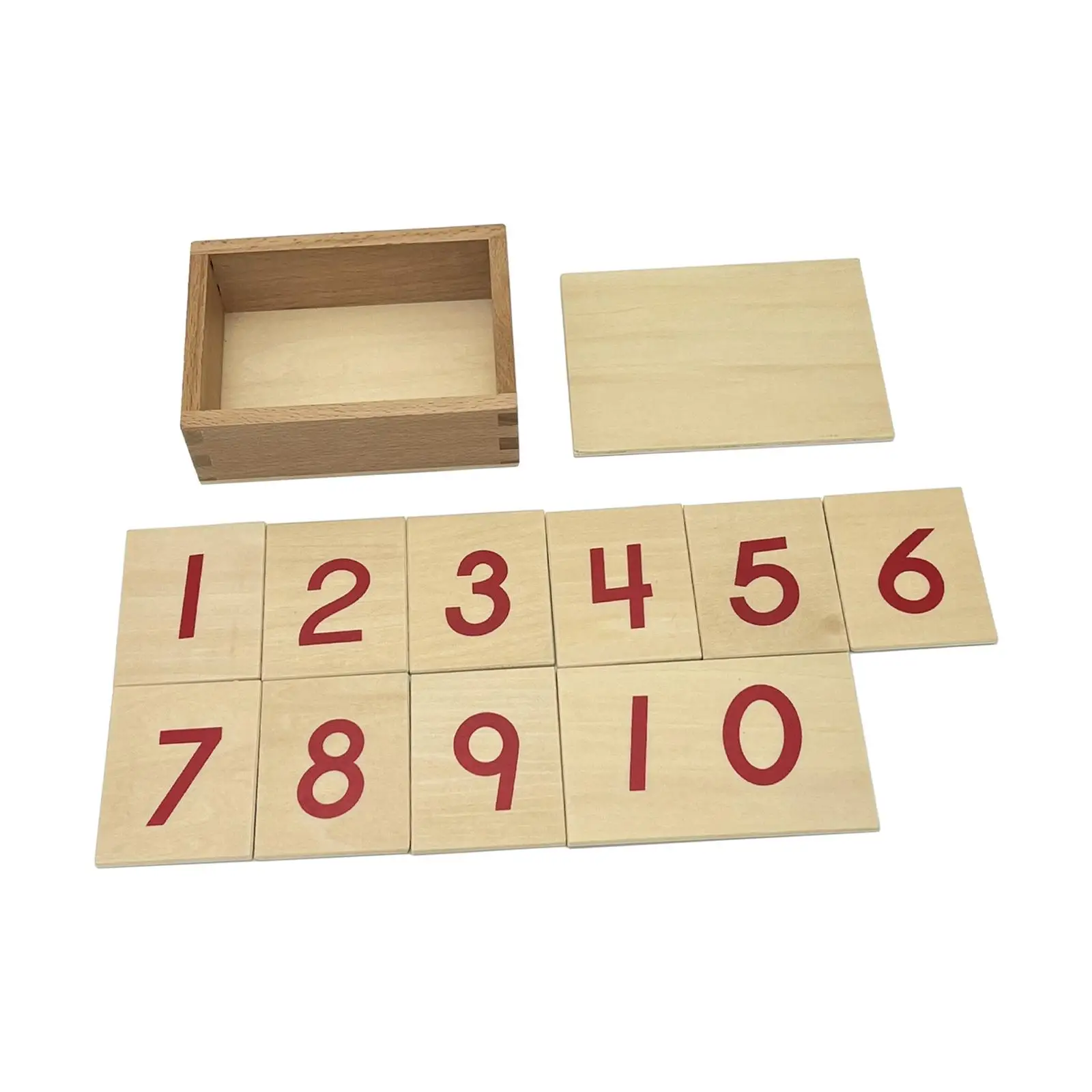 Small Number Cards 1-10 Learning Cards Educational Tool Math Number Cards for Baby Kids 0 -2 Years Old Basic Math Learning