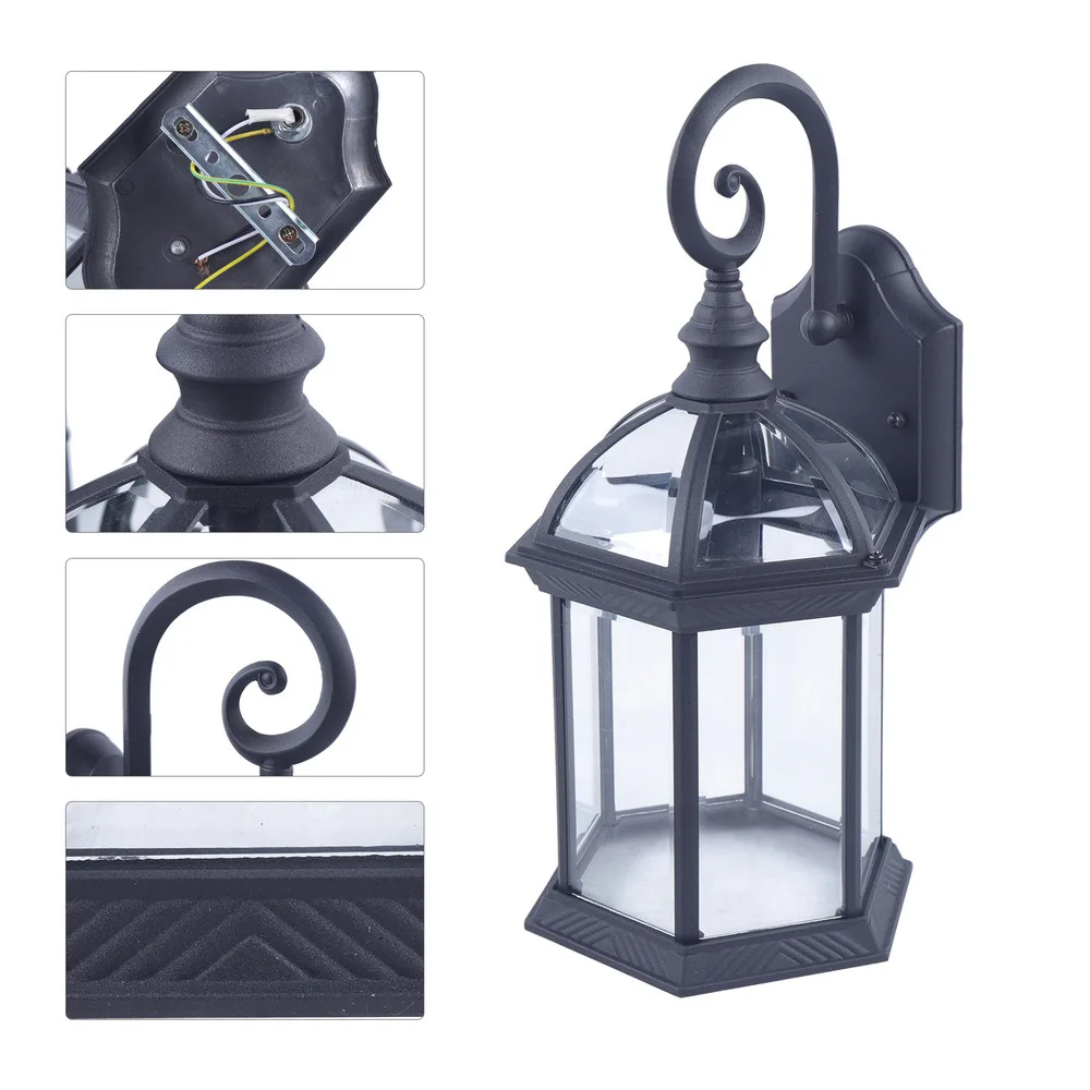 Bymaocar Outdoor LED Wall Light Fixtures Exterior Wall Lantern Waterproof Anti-oxidation  Sconce Thick Nordic Style Porch Lights