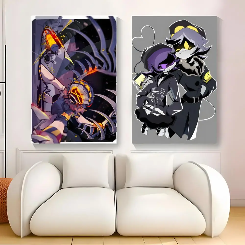 M-Murder Drones Anime Painting Calligraphy Exhibition poster photo oil painting canvas synthetic fiber for living dining room