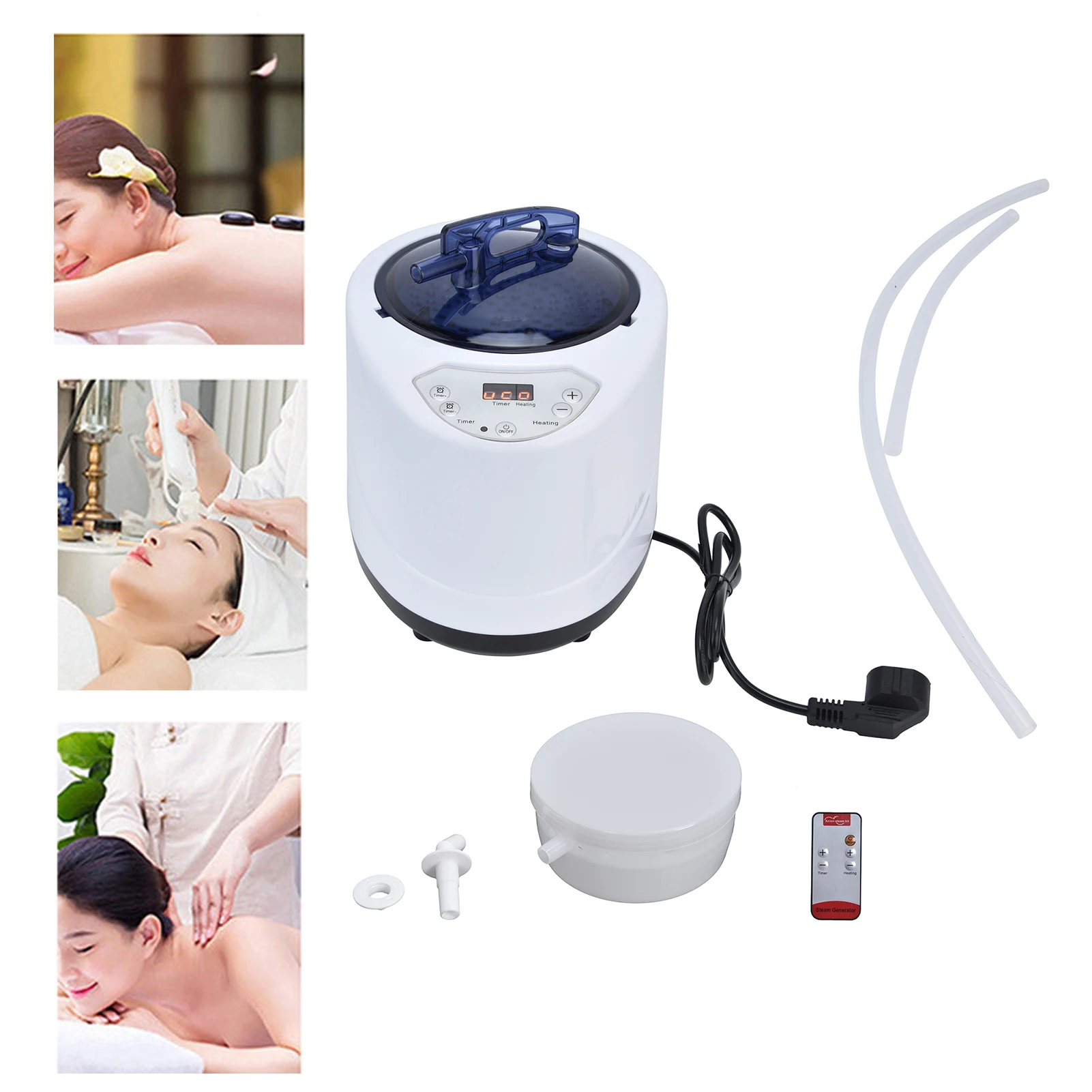 1000W Sauna Steamer Pot Machine Portable Sauna Steam Generator Fumigation Machine for Home Spa