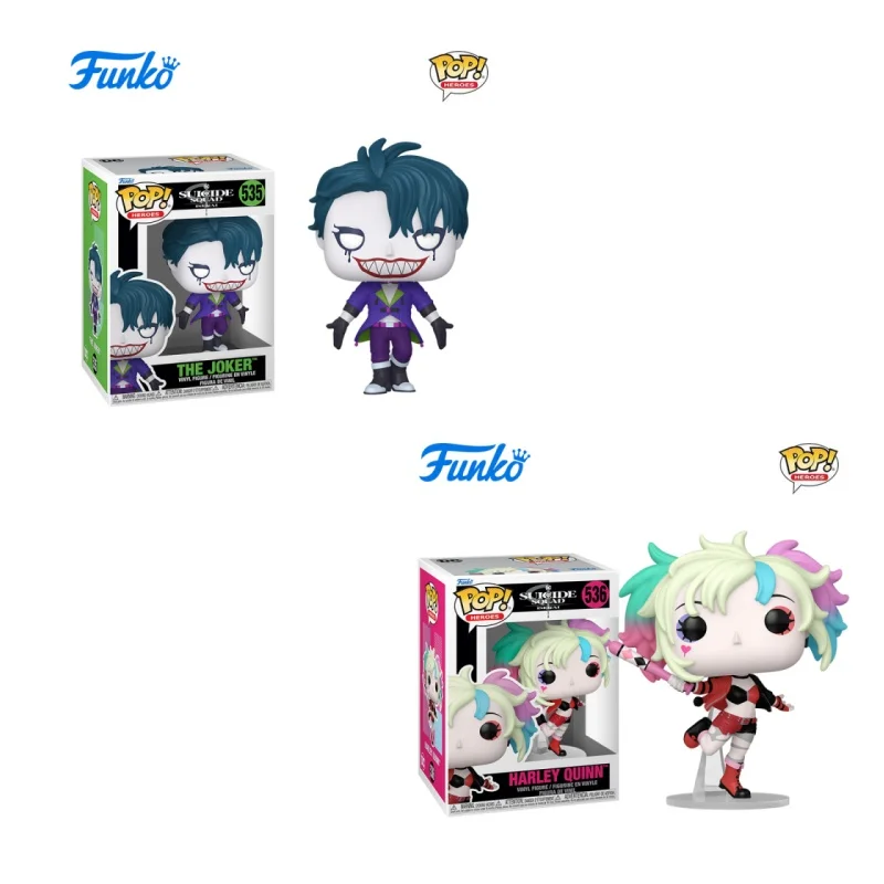 Funko Pop Dc Movie Отряд самогубцев Фигурка Модель Аниме Джокер Харли Квинн Экшн Кукла Настольный Декор Украшения Хобби Коллекционировать