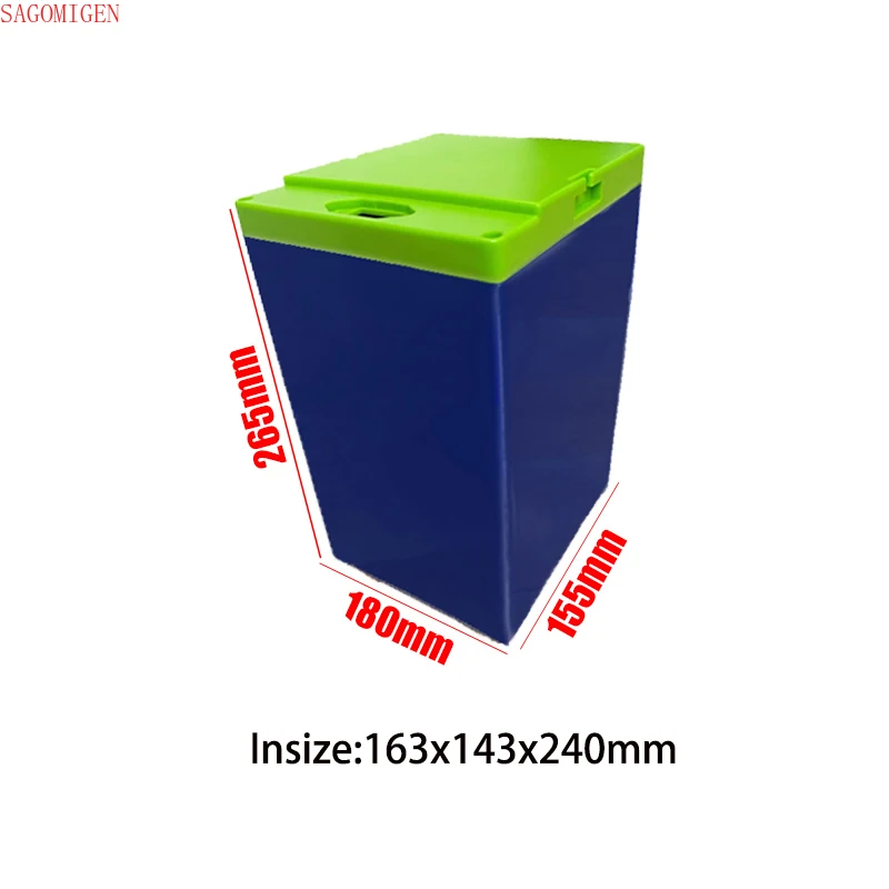 48/60/72V Electric Bicycle Scooter Battery Case Plastic Waterproof Lithium Battery Case 18650/21700/32650 Battery Storage Box