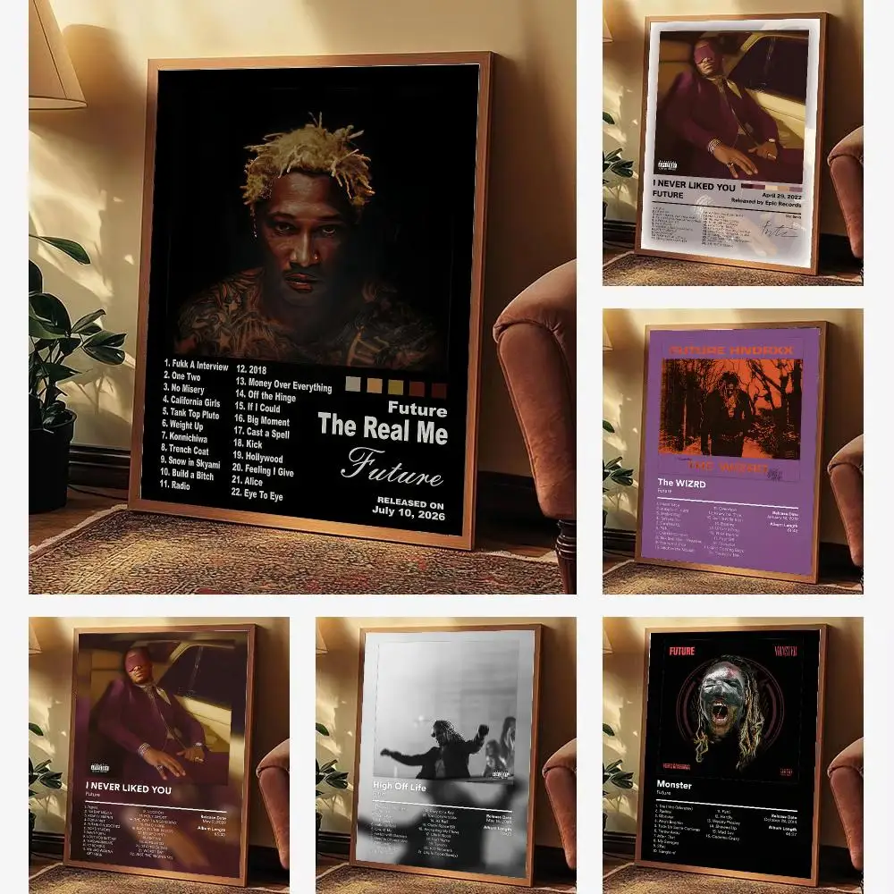 Rapper Future Poster Aesthetic Wall Art Print for Living Room Bedroom Study Office Café Home Decor Stylish Gift