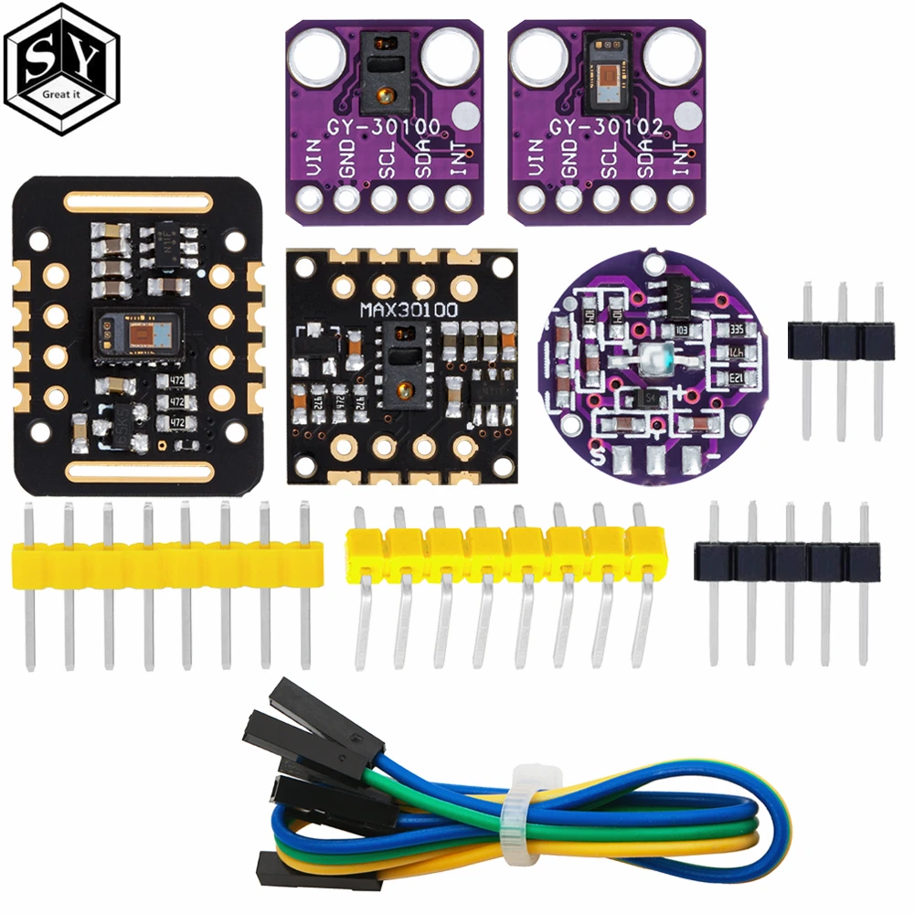 MAX30102 MAX30100 Heart rate Sensor Module Puls detection Blood oxygen concentration test For Arduino Ultra-Low Power