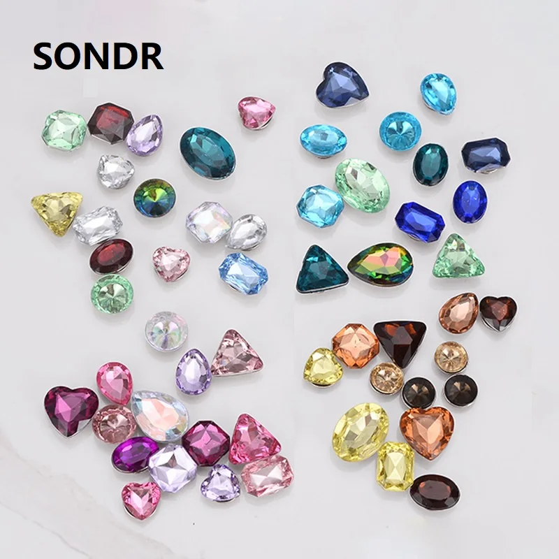 Colorful Crystal diamond Shoe Buckle Accessories for hole clogs DIY shoe Decorations of party child gifts