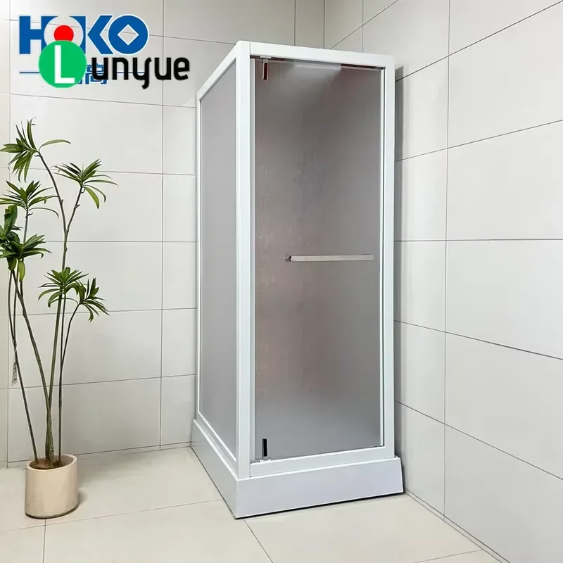 Luxury White Modern Aluminum Alloy Glass Shower Door for Bathroom Steam Room Frameless Sliding Partition Waterproof Easy