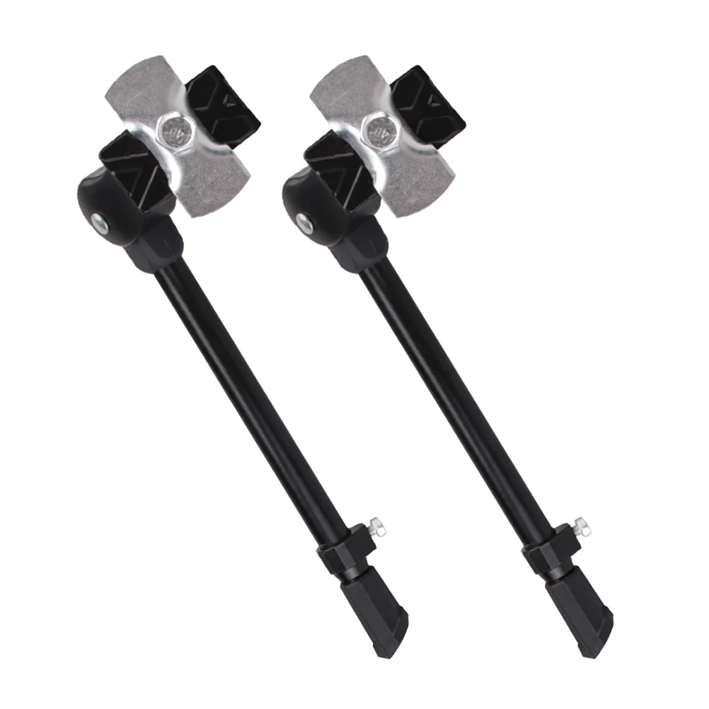 

2 Pcs Mountain Bike Kickstand Rack for Back of Adjustable Universal Bicycle Alloy Accessories Floor Adult Garage