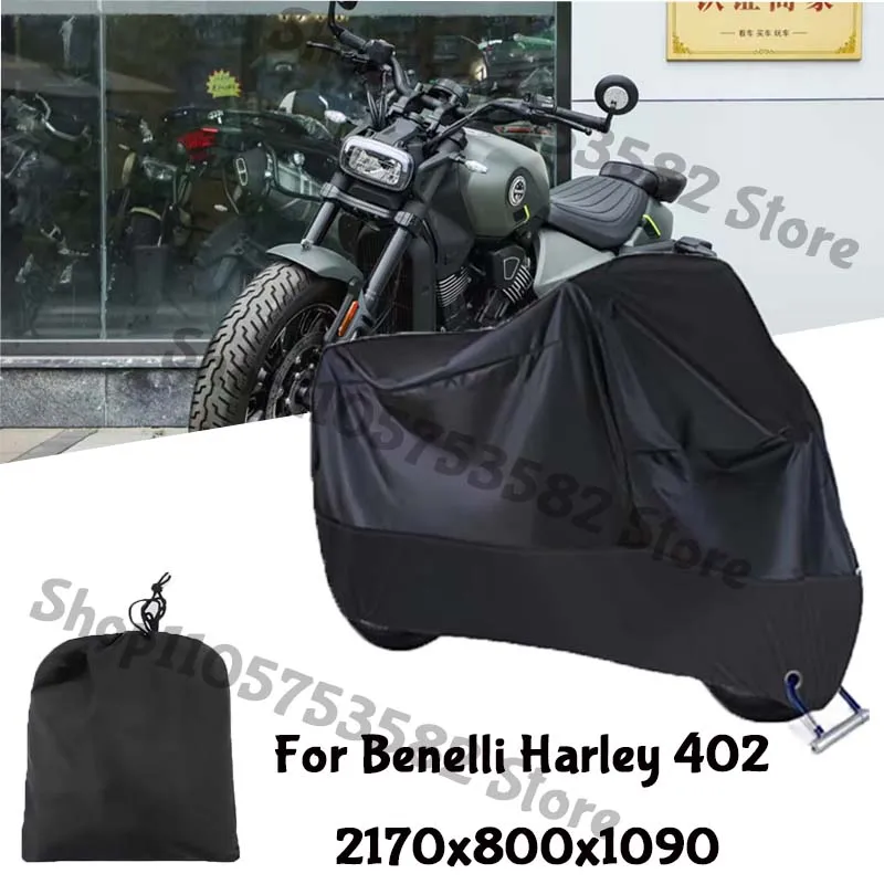 Motorcycle Full Covers For Benelli Harley 402 Car Outdoors Sun Protection Dust No Ear Thickened Oxford Clothcover Accessories
