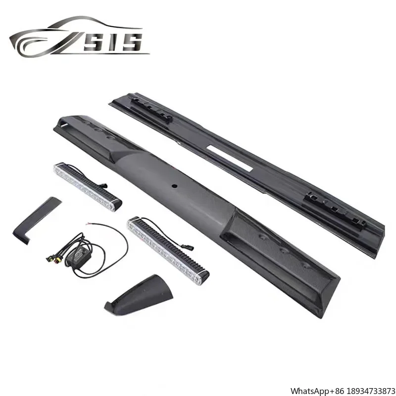 G-Class W464 Wagon Front Roof Spoiler Dry Carbon Fiber Material W463a G63 G550 G5002019-2023 Year Roof Spoilers light