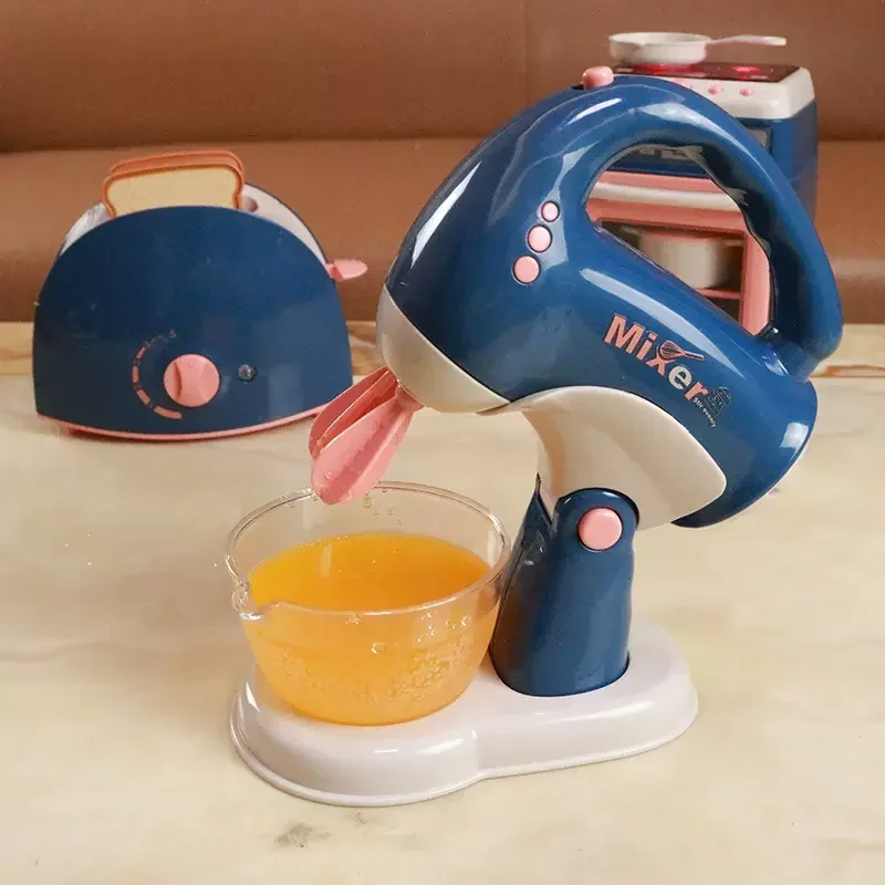 Kinderen Fantasiespel Keuken Huishoudelijke apparaten Set Speelgoed Huishoudelijk Koffiezetapparaat Mixer Broodrooster Stofzuiger Speelset voor kinderen Geschenken